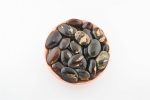 BLUE AMBER POLISHED POCKET STONE CABOCHON FROM THE DOMINICAN REPUBLIC - Image 2